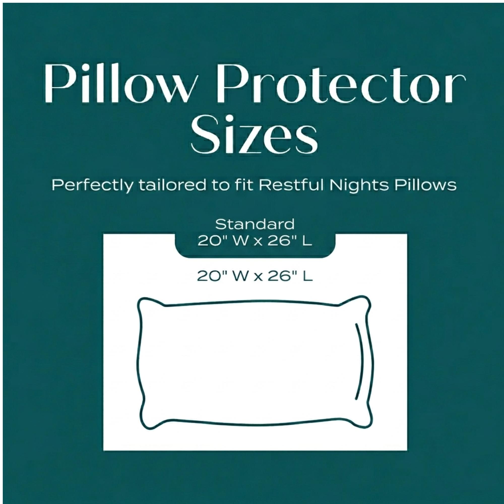 Homluxe Quilted Waterproof Pillow Protector – Noiseless & Breathable Bedding Encasement with Invisible Zipper – Hypoallergenic, Dust Mite & Stain Resistant – Luxury Hotel Quality Cloud Comfort – Standard/Queen/King Sizes