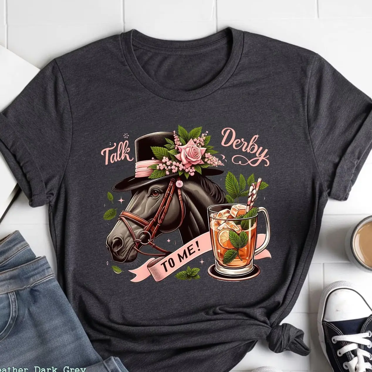 Talk derby to me tee, Kentucky Derby Shirt, 2026 Kentucky Derby Shirt, Kentucky Derby Party tee, derby hats for women, Kentucky derby hat