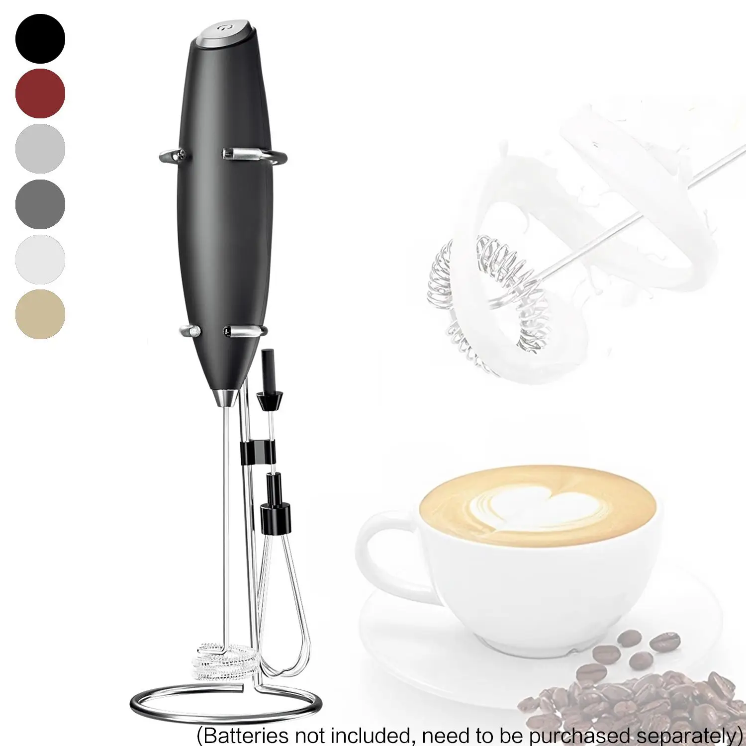 Electric Milk Frother, Handheld Milk Frother, Mini Frother, Kitchen Tool, Household Appliances for Coffee, Cappuccino, Latte, Matcha, Hot Chocolate
