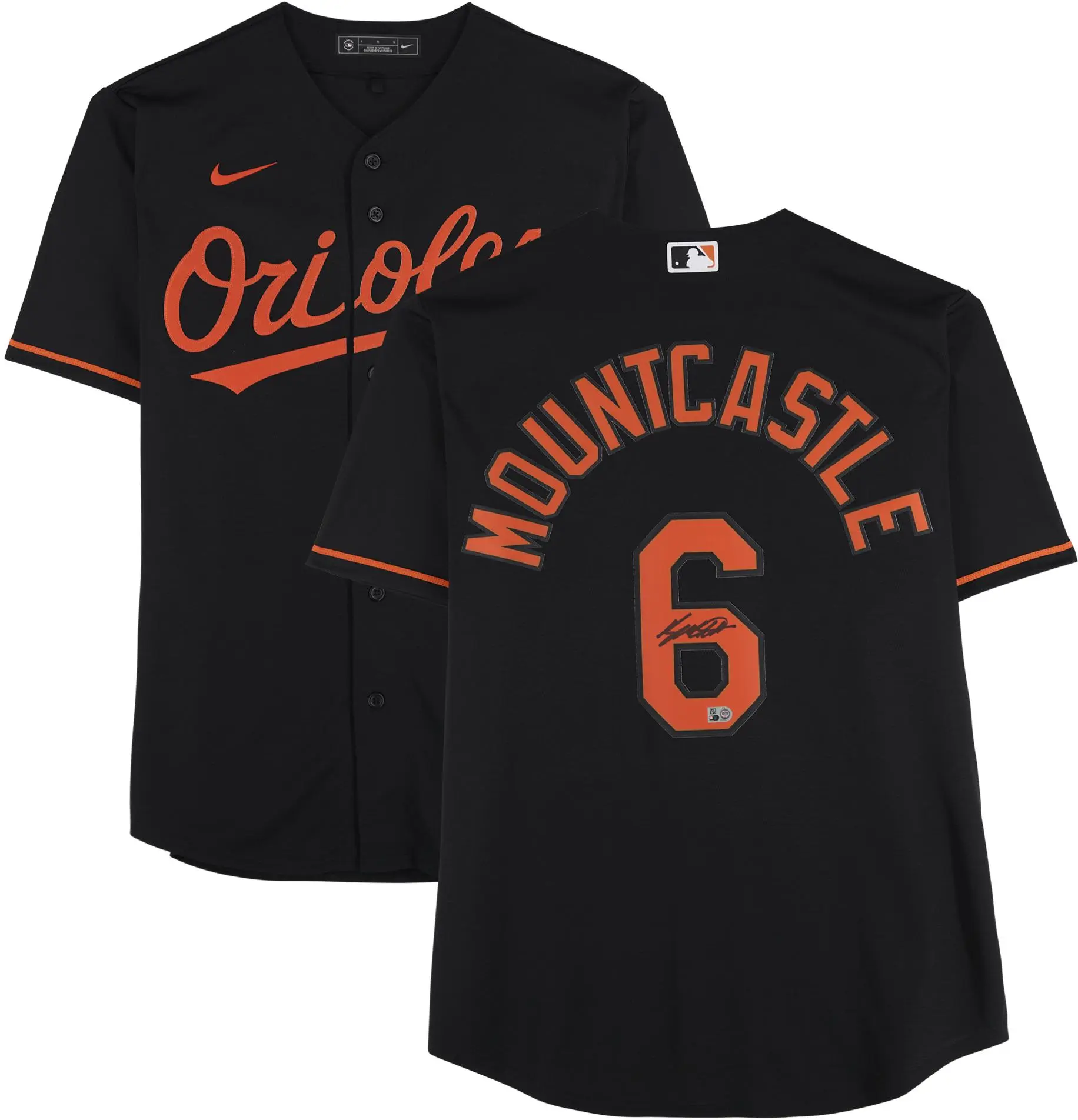 Ryan Mountcastle Baltimore Orioles Autographed Black Nike Replica Jersey - Fanatics Authentic Certified