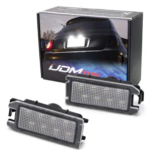 iJDMTOY 3x Brighter 8-SMD LED CAN-bus Error Free License Plate Lights For Fiat 500, Maserati Levante; For Jeep Grand Cherokee