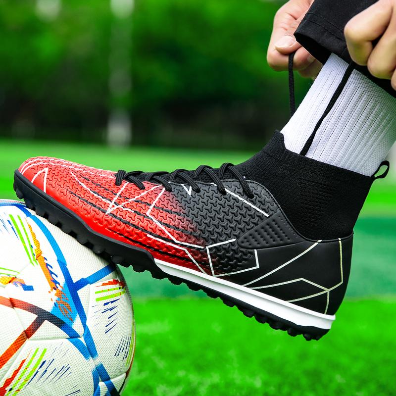 Men's High Top Football Shoes, BreathableComfortable Football Cleats, Professional Football Shoes