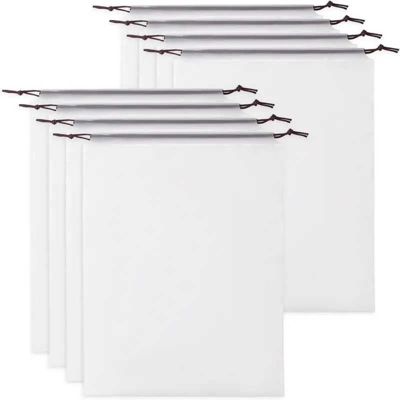 8 drawstring bags 30 x 40cm