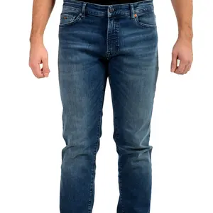 Hugo Boss Men's Regular Fit Blue Wash Straight Jeans US 36/30 IT 36/30
