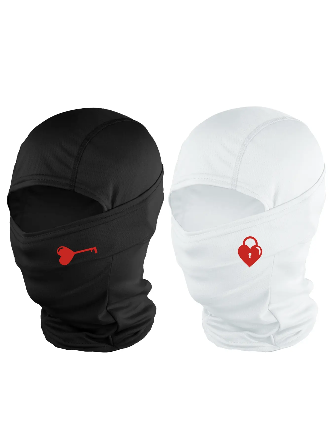 Unisex Key & Lock Print Balaclava Mask, Ski Balaclava, Breathable Neck Gaiter for All Seasons, Ideal for Hiking, Fishing, Daily Wear, Perfect Gift, Breathable Face Cover