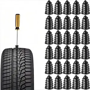 84 Counts Set Truck Scooter Bike Tire Puncture Repair Tool,Universal Car Tire Repair Rubber Nail Set,Car Motorcycle Tire Repair Nails, Car Accessories, Tire Repair Kit,Tire Repair Equipment,Tire Repair Tools,Tubeless Vacuum Tire.