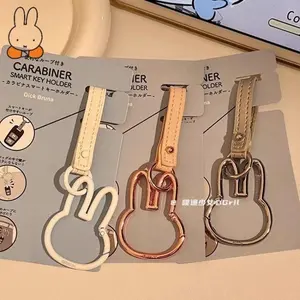 Miffy Rabbit Multifunctional Metal Decorative Pendant Keychain Student Bag Pendant Animation Peripheral Couple Girl Holiday Gift