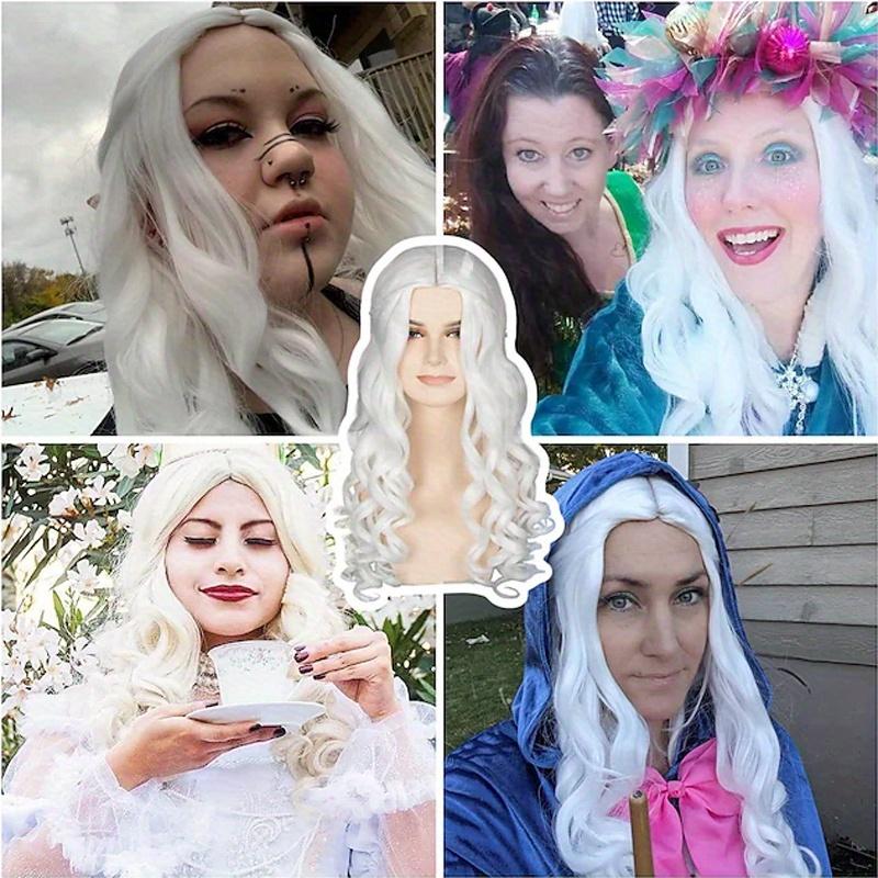 Long Silvery Braided Wig for Women, Designed for Cosplay As a Dragon Queen