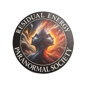 Ghost Paranormal Logo Sticker 3 Inch – Residual Energy Vinyl Decal Waterproof Durable Ghost Hunting Aesthetic Laptop Car Sticker
