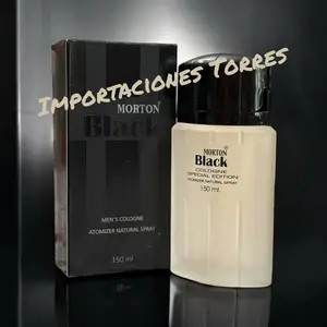 Morton Black Cologne By Marlen Lamur Perfume Spray For Men 150ml/5.07oz