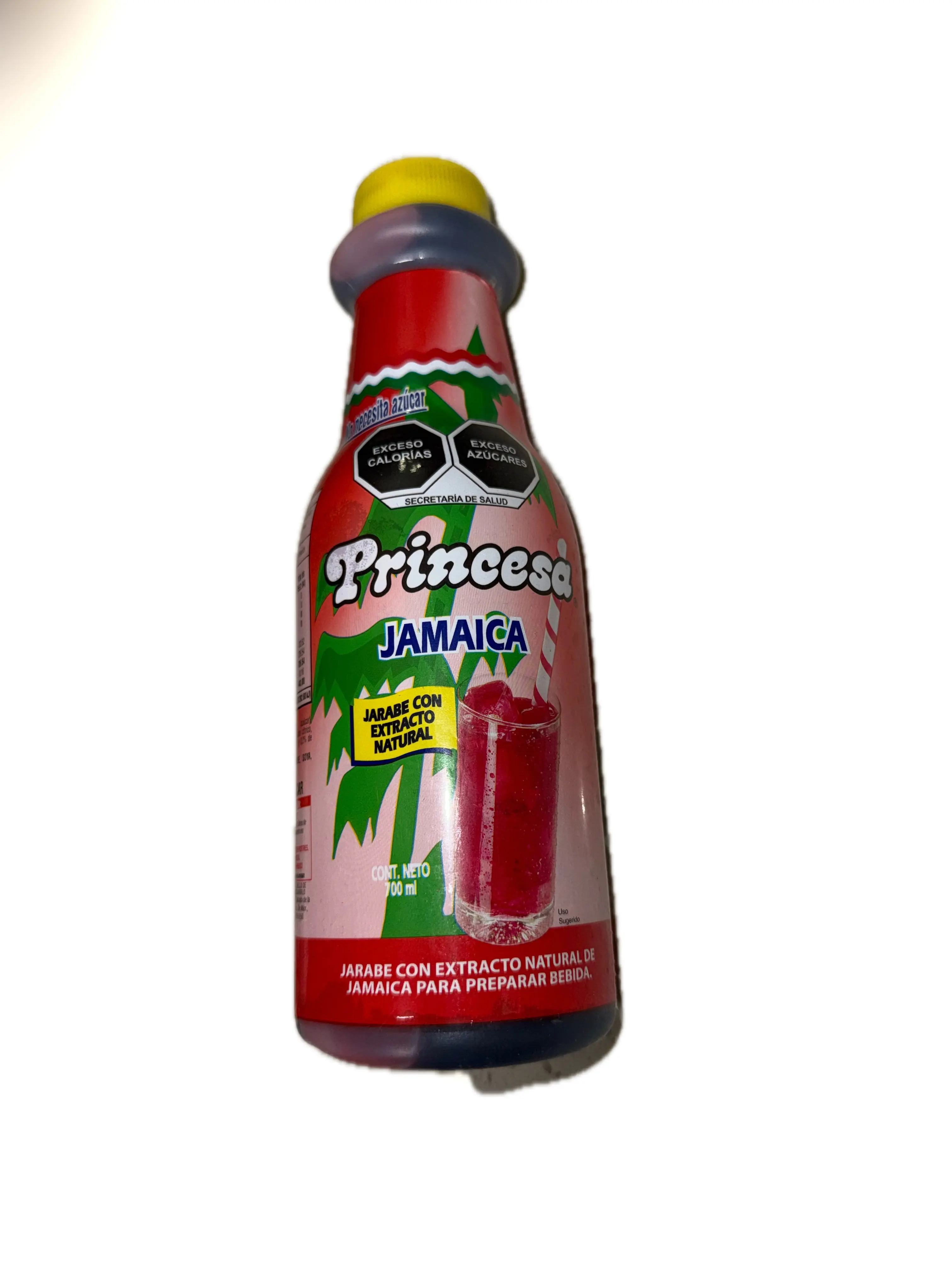 Pulpa de Jamaica Princesa 700 ml | Princesa Jamaica Drink Concentrate Syrup with Natural Hibiscus Extract, 700 mL