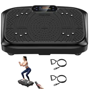 Taevno High-Power Vibration Plate Exercise Machine, Lymphatic Drainage 440lbs Weight Capacity, Bluetooth Remote Control,Fitness Home Gym Equipment,Whole Body Workout Vibrations,