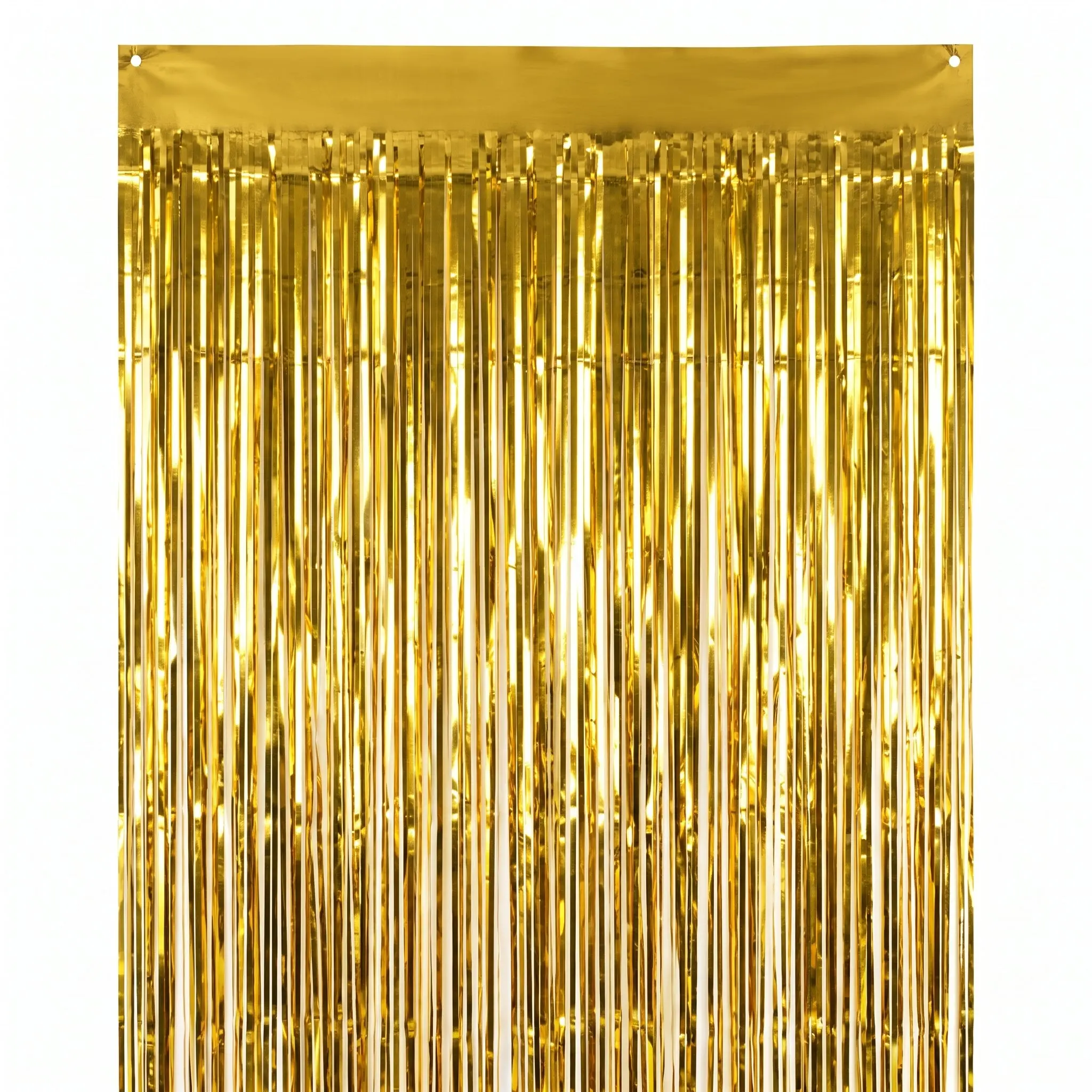Gleaming Gold Metallic Door Curtain - 3' x 8'