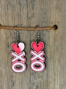 XO Heart Earrings
