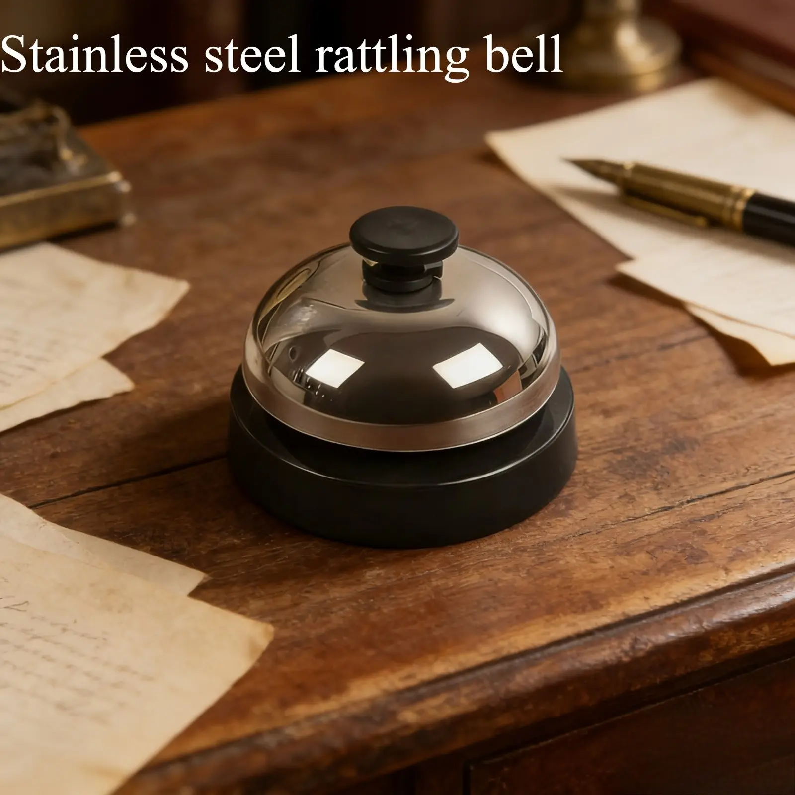 Metal Bell for Quick Response, Handheld Bell for Pet Summoning, Classroom Quiz Bell, Party Game Bell, Workplace Beeper, Pet Training Call Bell, Restaurant Service Bell, Home Bell