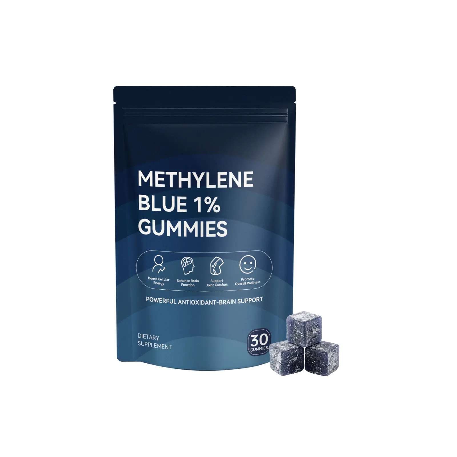 Daily Wellness Methylene Blue 1% Gummies 10‑in‑1 Complex, Infused Vitamin C K2 D3, Supports Joint Comfort, Cellular Energy Production, Mental Clarity & Antioxidant Health, Daily Supplement for Adults, 30 Gummies