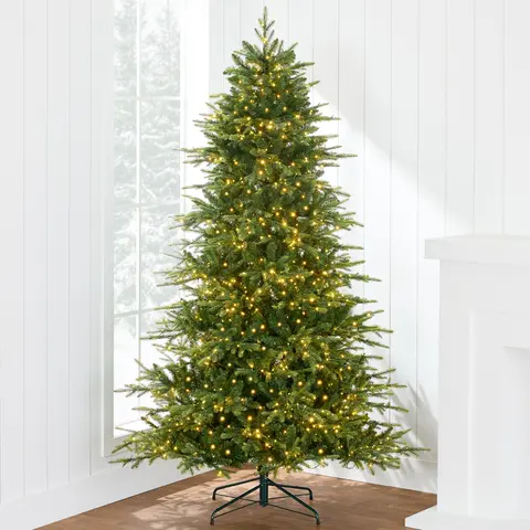 Best Choice Products Pre-Lit Artificial Full Aspen Noble Fir Christmas Tree w/ 2-in-1 Twinkling Micro LED Lights