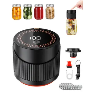 2026 Latest AI Electric Mason Jar Vacuum Sealer Kit, free 10 lids，for Mason Jars with Wide and Regular Mouth Canning Jar Lids