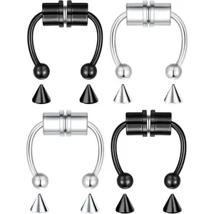 1-16Pcs 16G 18G 20G 22G Nose Rings Hoops Nose Piercings  Nose Ring  Septum Nose Ring  Lip Rings  Septum   Nose   Nose Hoop Faux Nose Rings Clip  Nose Cuffs Nose   Nose Rings for Women Men Nose Hoops Cartilage Hoop Earring