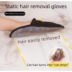 Must-Have Pet Grooming Glove |   Double-Sided Brush Picks Up All Loose Hai