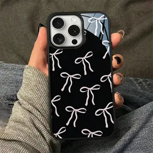 Bow Pattern Phone Case, Anti-drop Cellphone Protective Case, Total Protective Shockproof Mobile Phone Cover for iPhone
