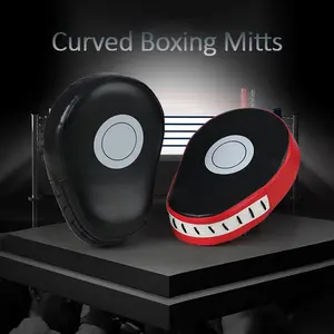 Single Piece Durable Curved Boxing Mitts, Foam Material for Impact Absorption, Suitable for Adults & Kids, Martial Arts & Fighting Sports Gear
