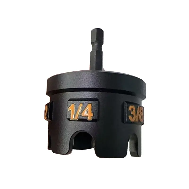 Nut Zipper Drill Attachment for Fast Nut and Bolt Removal, Aluminium Alloy Hex Shank Nut Driver for 1/4", 3/8", and 1/2" Threaded Rods, Nut Remover Bolt Extractor Tool for Conduit Racks, Strut Systems