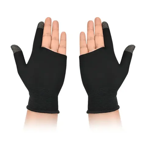 1 Pair Finger Sleeves For Gaming Finger Sleeves For Game PUBG Mobile Anti Slip Finger Gloves Phone Games Accessories Game Peripherals Game Console Accessories Gaming Stuff