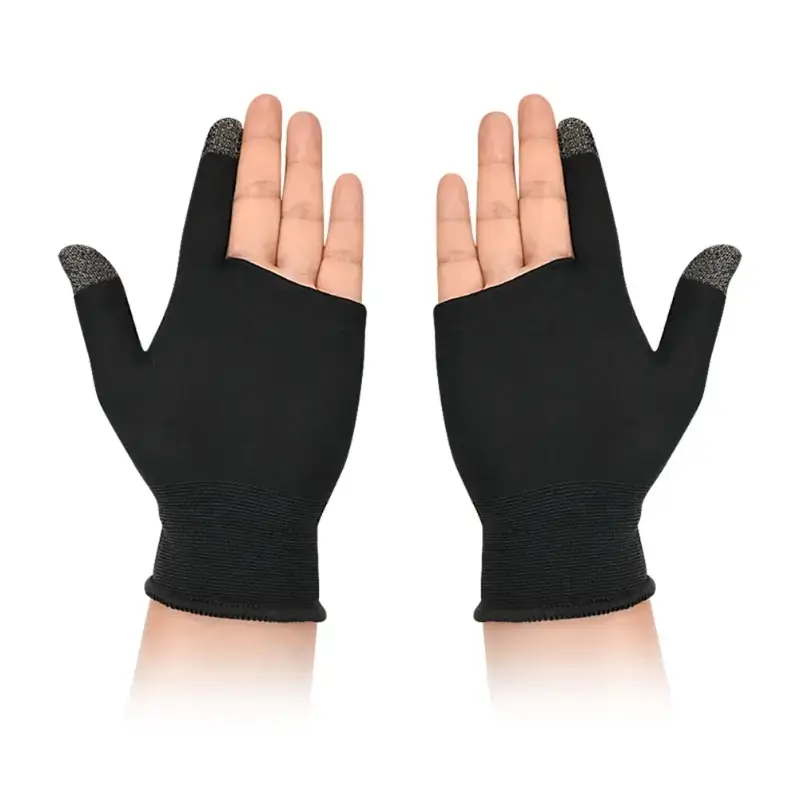 1 Pair Finger Sleeves For Gaming Finger Sleeves For Game PUBG Mobile Anti Slip Finger Gloves Phone Games Accessories Game Peripherals Game Console Accessories Gaming Accessory
