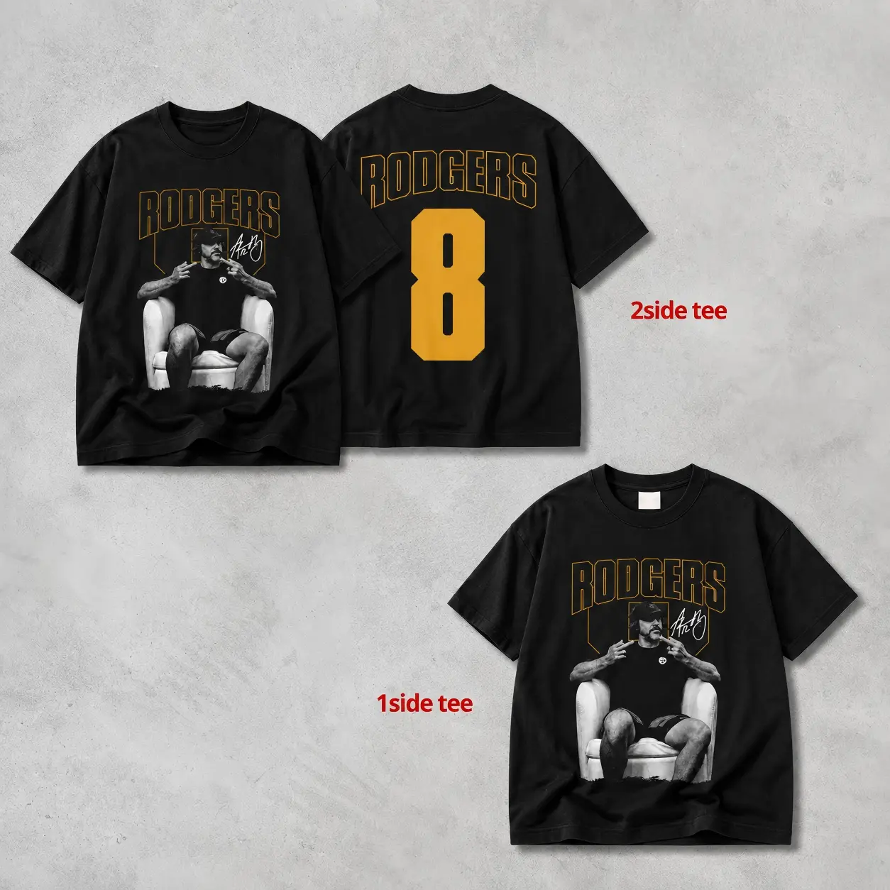 Aaron Rodgers Pittsburgh Football Graphic Tee, Vintage Football Game Day Apparel, Unisex Oversized Sports Graphic T-Shirt, Football Fan Merch, Casual Streetwear Top, Football Gift for Men Women