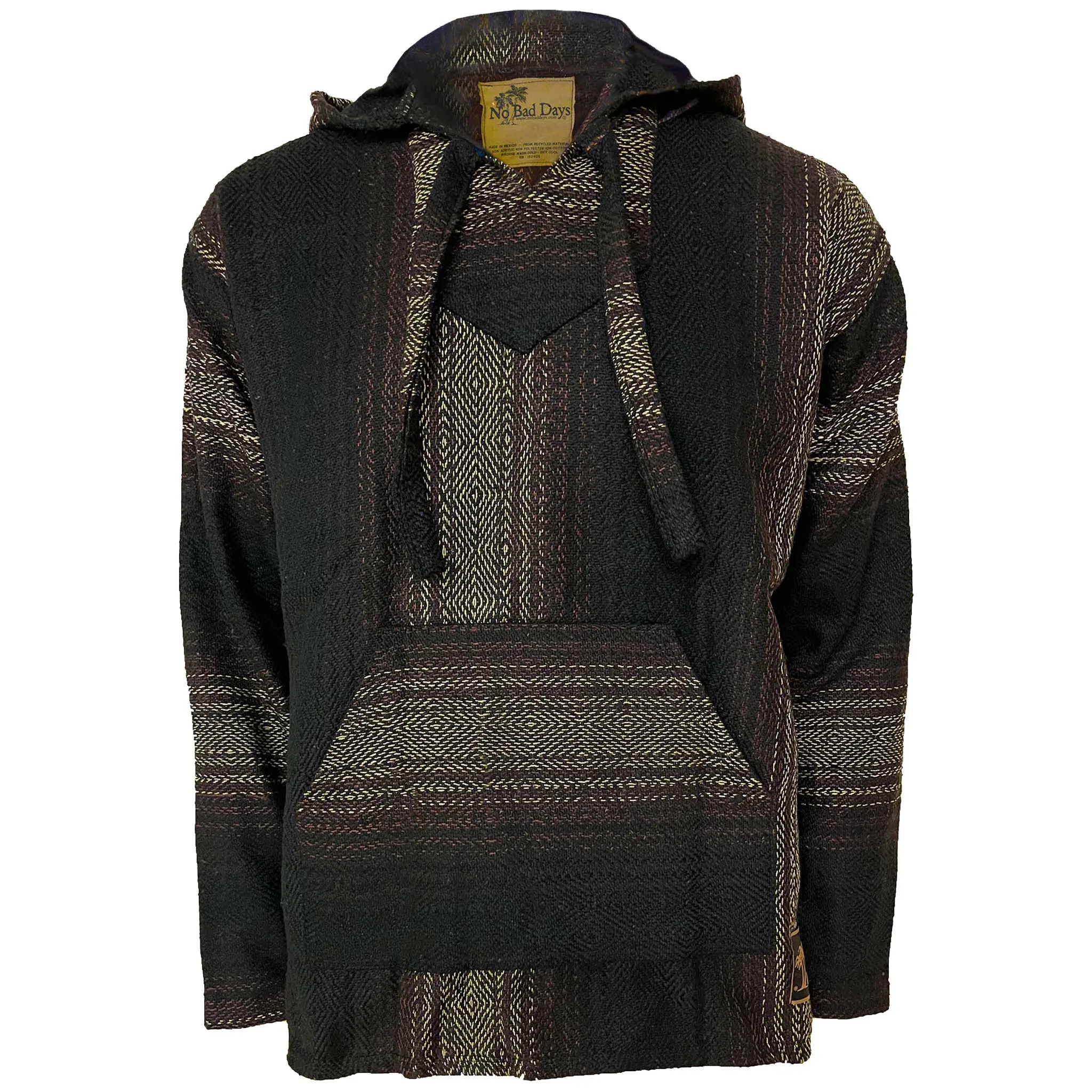 Earth Brown Diamond Baja Hoodie