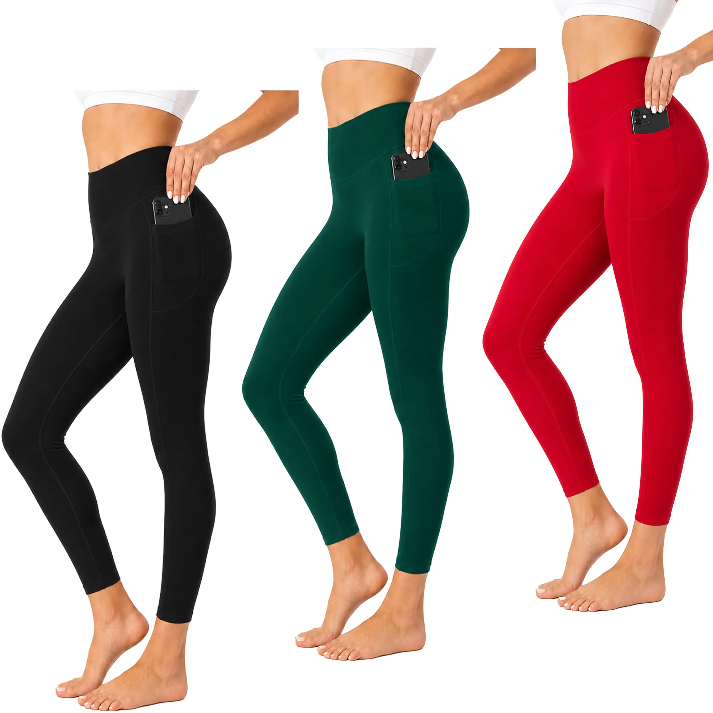 Black+Dark Green+Red