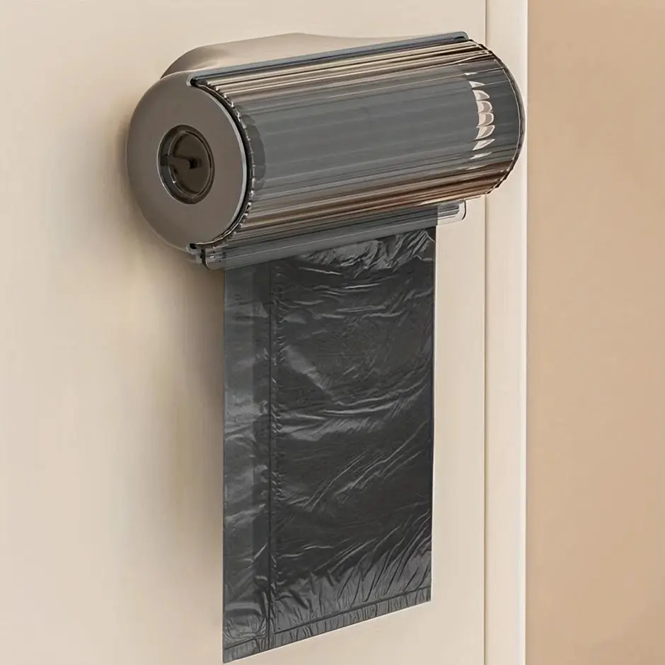 Kitchen Garbage Bag Storage Box, Wall-Mounted Grocery Bag Holder, Kitchen Plastic Bag Dispenser, Home Kitchen Organizer, Organization Bins, Home Supplies