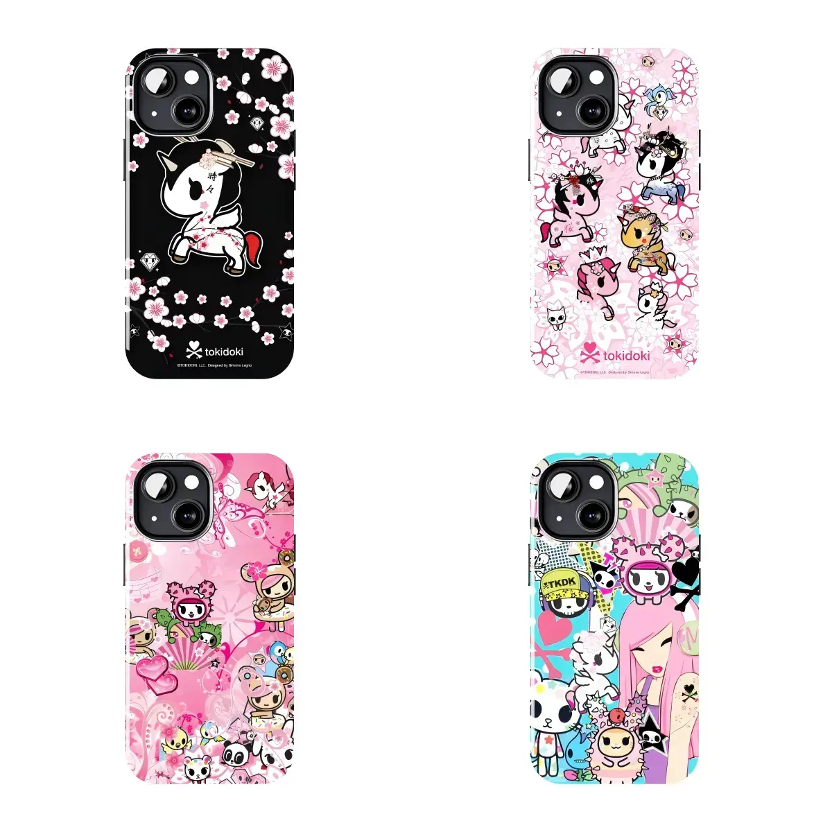 Tokidoki Cherry Blossom Unicorn Phone Case Suitable for iPhone 17-11 Pro Max/Plus and Samsung Galaxy S23-25			