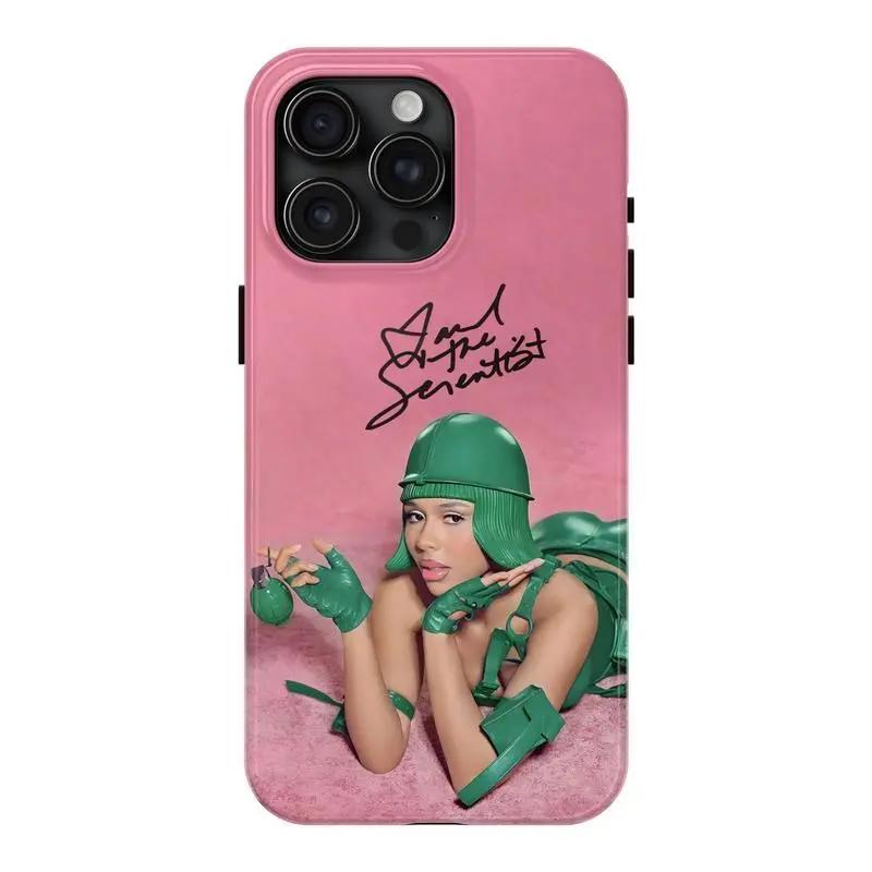 Pop Star Inspired Green Aesthetic Phone Case – Bold Artist Style Cover for iPhone 17 16 15 14 13 12 11 X & Samsung Galaxy