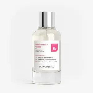 OLFACTORY X TABLE OF ESSENTIAL OILS Blackcurrant + Vanilla Eau de Parfum 100ML – Fruity Perfume for Unisex – Long-Lasting Scent with Hibiscus, Cinnamon, Rose & Vanilla – Fragrance from France