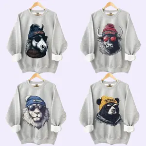 Spirit Animal Football Ash Grey Sweatshirt, Game Day Crewneck for Men and Women Shirt, Hometown Mascot Unisex Pullover, Cozy Fall Football Outfit - TTN03