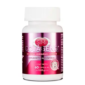 Simi Hydrolyzed Collagen (60caps) 0.83 g Each - Food Supplement for Fitness - Edible Healthcare Dietary Nail Capsule Beauty