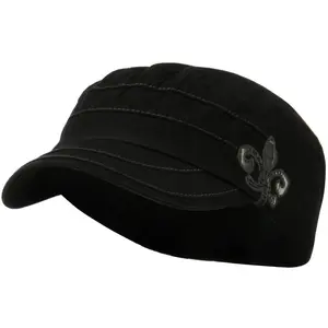 Checkered Flower Army Cap