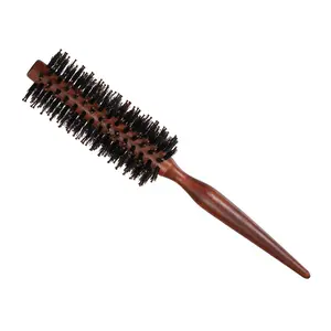 VOCOSTE Hair Brush, Round Brush Hairstyle Wavy Styling Tool Brush, Wood Brown, 1.57"
