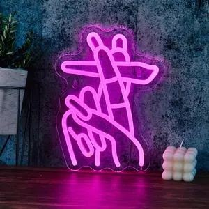Creative Nail Art Design Neon Sign, USB Powered Neon Sign, Novelty Lighting for Home, Room Decor, Party Decor, Makeup Room Decor, Decorative Neon Light