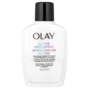 Olay Active Hydrating, Original Beauty Fluid Lightweight Lotion, For Normal to Dry Skin, 4 fl oz (120 ml)