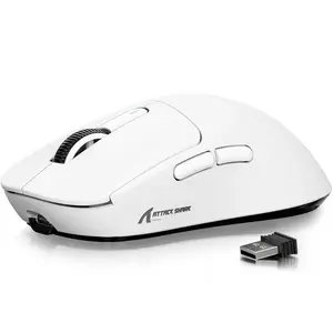 ATTACK SHARK X3 Wireless Gaming Mouse, 26000DPI Gaming Sensor Mouse with Anti-slip Sticker, Lightweight Gaming Mouse, Rechargeable USB Computer Mouse