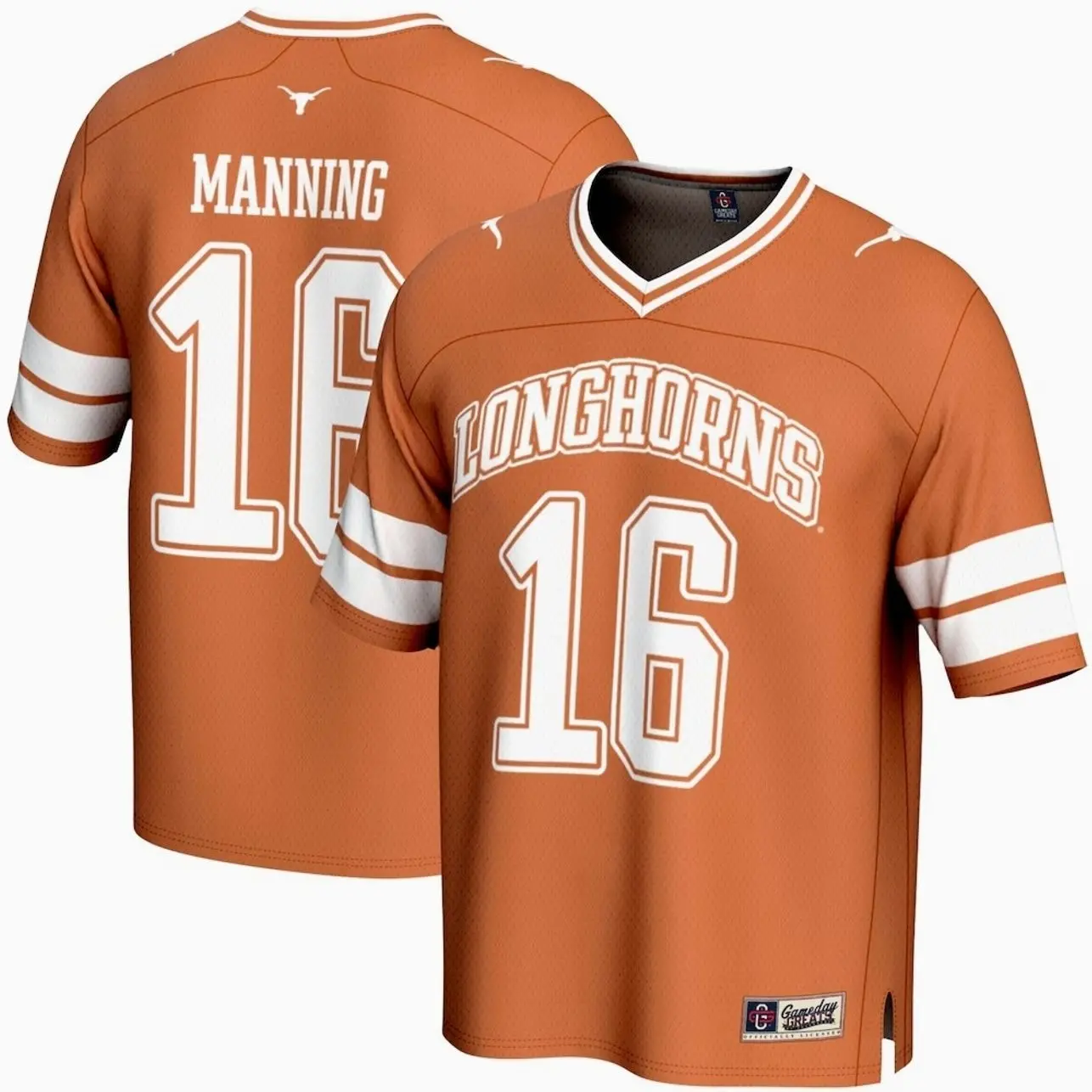 Unisex Football Manning Texas Longhorns GameDay Greats Unisex NIL Lightweight Football Player Jersey - Texas Orange