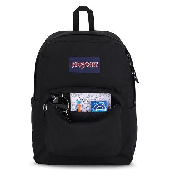 JanSport SuperBreak One Backpacks - Durable, Lightweight Bookbag with 1 Main Compartment, Front Utility Pocket with Built-in Organizer - Premium Backpack, Black