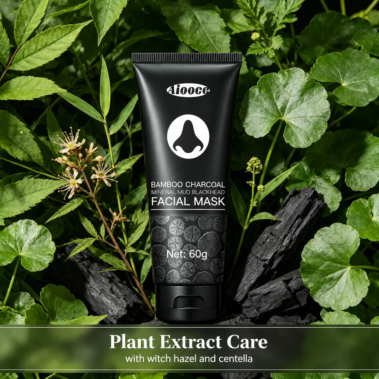 Activated Charcoal Peel-Off Face Mask, Deep Cleansing Facial Mask, Helps Lift Surface Blackheads & Excess Oil, Face Care for All Skin Types