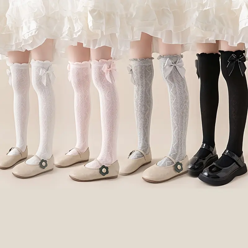 White + Pink + Gray + Black [pack Of 4 Pairs - S3