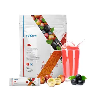 FuXion ON - Brain Nutrition & Mental Focus Drink - Essential Amino Acids & Vitamins - 28 Sticks Sugar-Free Energy Beverage Fruit Fiber Taffy