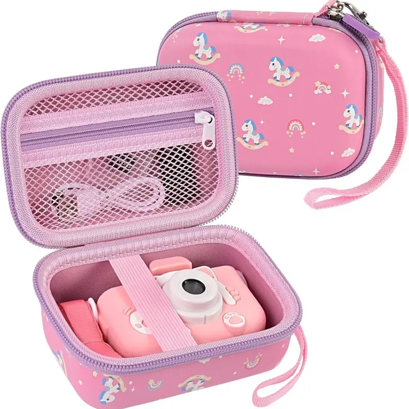 Kids Camera Case (Box only) for Goopow/for Mgaolo/for CIMELR/for Seckton/for OZMI/for Dylanto Digital Camera Toys and Video Camcorder Storage Holder Organizer Camera Storage Bag Camera Bags Camera Pouch Photography Camera Accessories