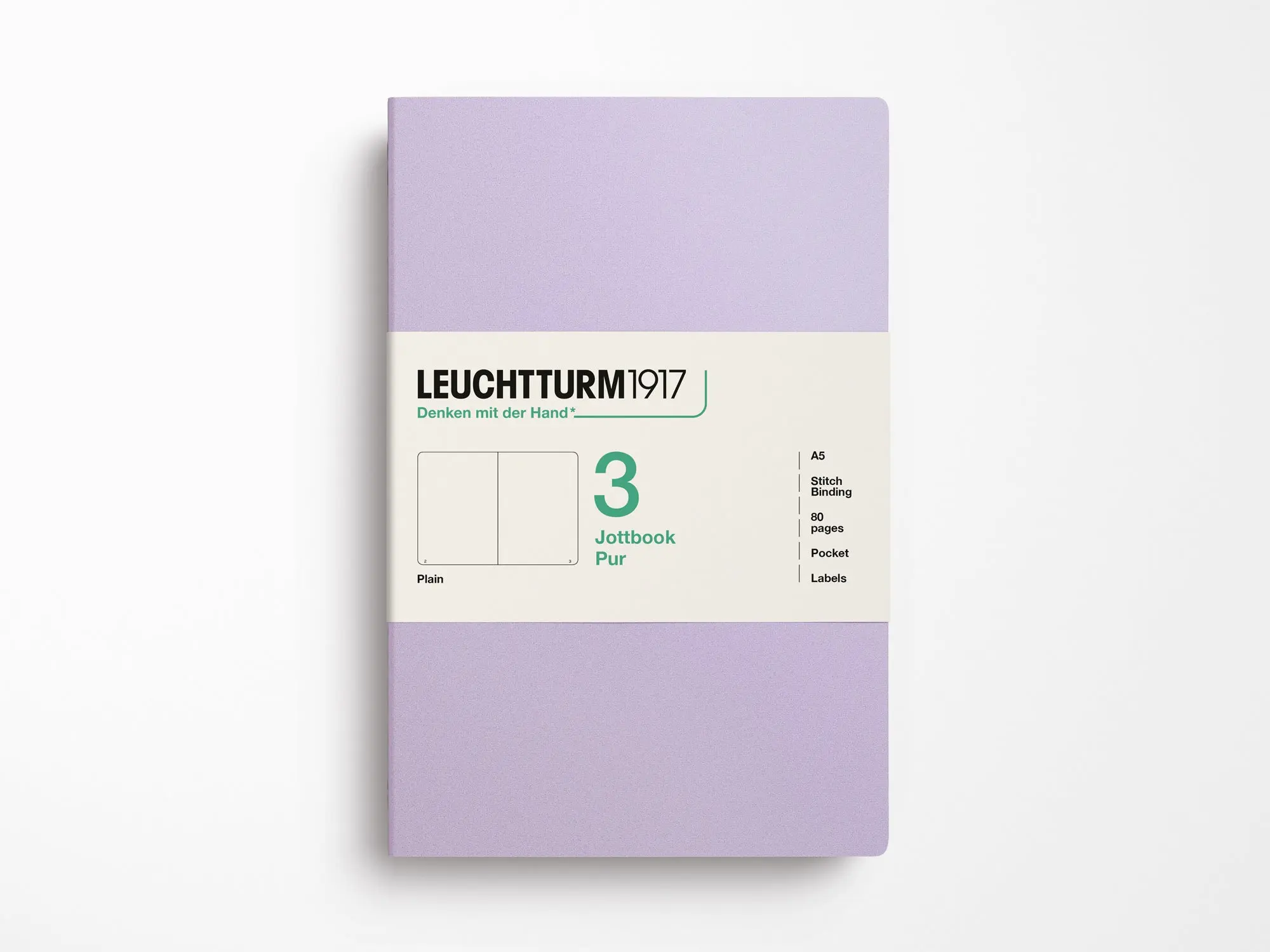 Leuchtturm 1917 Jottbook Pur Set of 3 - Lilac